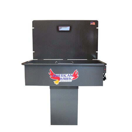 American Hawk Industrial Industrial Part Washer Dual Media Filtration Square Base Included 48 x 28 x 14" Tub size PW925ZOR